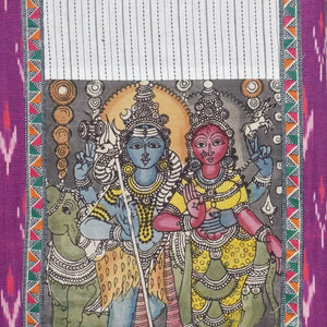 Pen Kalamkari Kurti Fabric - SSEthnics