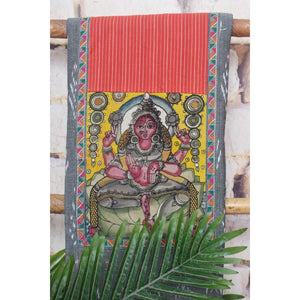 Pen Kalamkari Kurti Fabric - SSEthnics