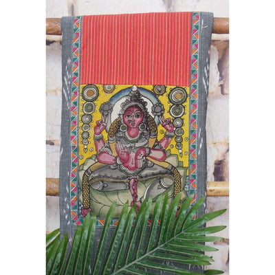 Pen Kalamkari Kurti Fabric - SSEthnics