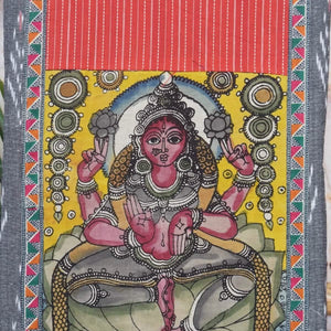 Pen Kalamkari Kurti Fabric - SSEthnics