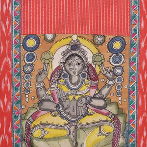 Pen Kalamkari Kurti Fabric - SSEthnics