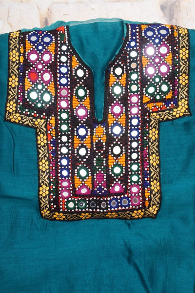 Maheshwari Silk Kutch Old Work Kurti