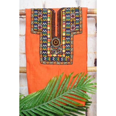 Maheshwari Silk Kutch Old Work Kurti
