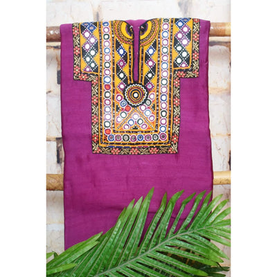 Maheshwari Silk Kutch Old Work Kurti