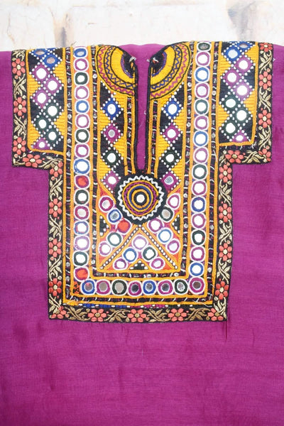 Maheshwari Silk Kutch Old Work Kurti