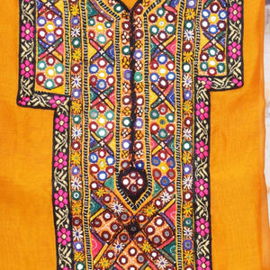 Maheshwari Silk Kutch Old Work Kurti