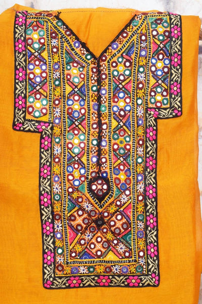 Maheshwari Silk Kutch Old Work Kurti