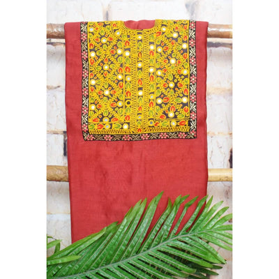 Maheshwari Silk Kutch Old Work Kurti