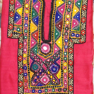 Maheshwari Silk Kutch Old Work Kurti