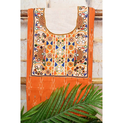 Ikat Kutch Embroidered Kurti