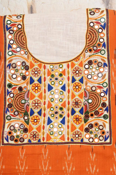 Ikat Kutch Embroidered Kurti