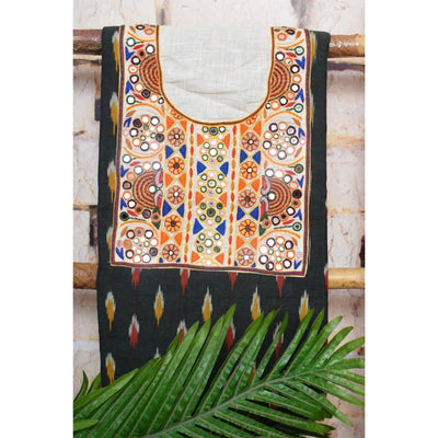 Ikat Kutch Embroidered Kurti