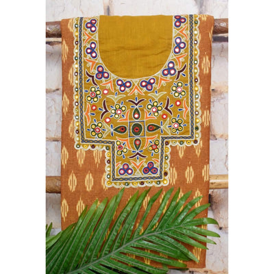 Ikat Kutch Embroidered Kurti