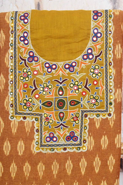 Ikat Kutch Embroidered Kurti