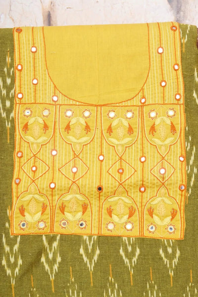 Ikat Kutch Embroidered Kurti