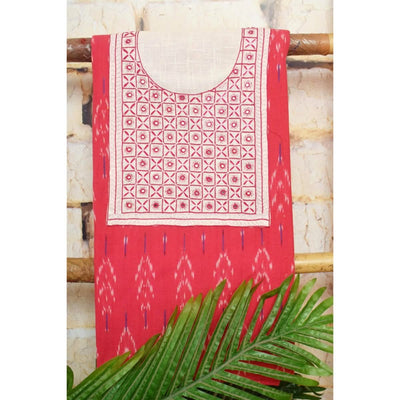 Ikat Kutch Embroidered Kurti
