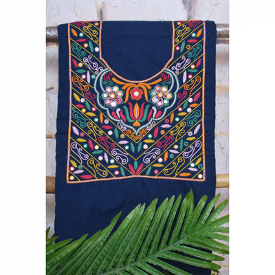 Hand Embroidered Cotton Designer Kurti - SSEthnics