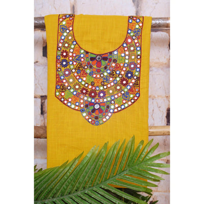 Hand Embroidered Cotton Designer Kurti - SSEthnics