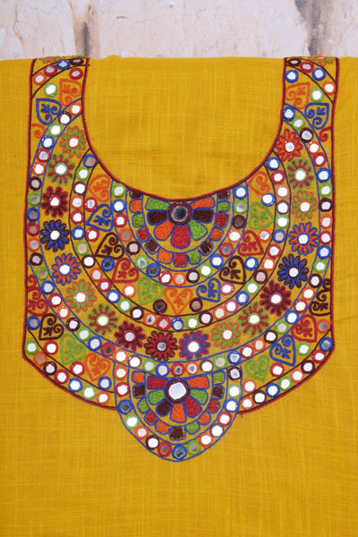 Hand Embroidered Cotton Designer Kurti - SSEthnics