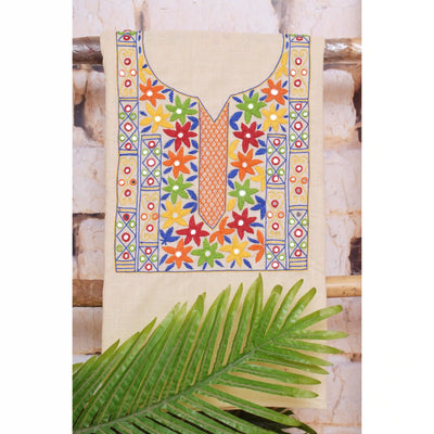 Hand Embroidered Cotton Designer Kurti - SSEthnics