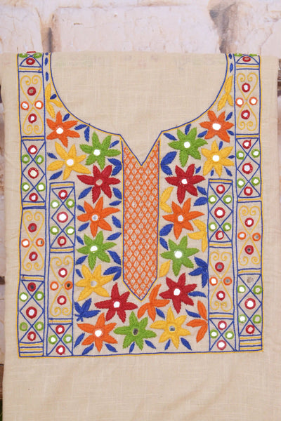 Hand Embroidered Cotton Designer Kurti - SSEthnics