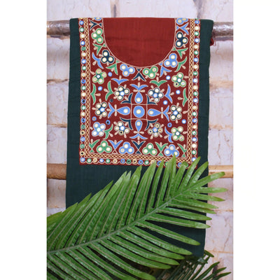 Hand Embroidered Cotton Designer Kurti - SSEthnics