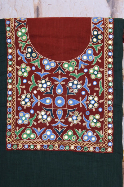 Hand Embroidered Cotton Designer Kurti - SSEthnics