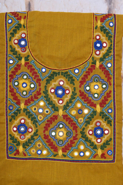 Hand Embroidered Cotton Designer Kurti - SSEthnics