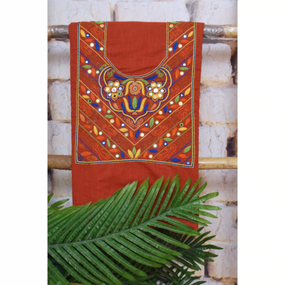 Hand Embroidered Cotton Designer Kurti - SSEthnics