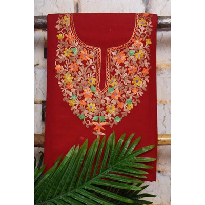 Kashmiri Aari work cotton kurti