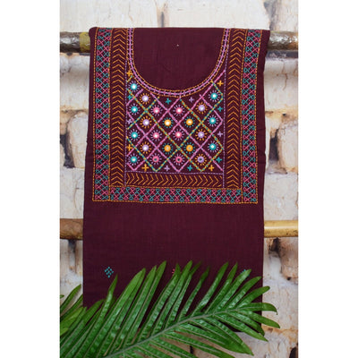 Lambani Hand Embroidered Kurti Fabric