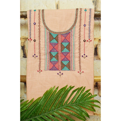 Lambani Hand Embroidered Kurti Fabric