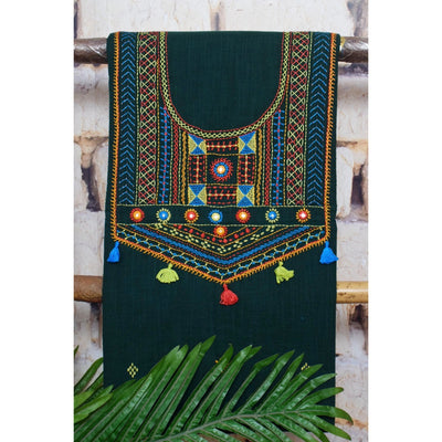 Lambani Hand Embroidered Kurti Fabric