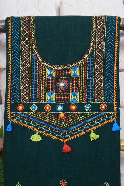 Lambani Hand Embroidered Kurti Fabric