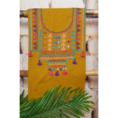 Lambani Hand Embroidered Kurti Fabric