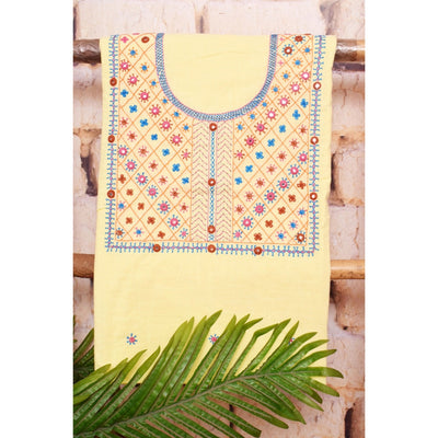 Lambani Hand Embroidered Kurti Fabric