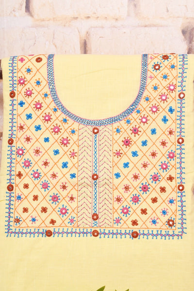 Lambani Hand Embroidered Kurti Fabric