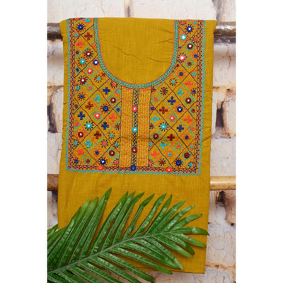 Lambani Hand Embroidered Kurti Fabric