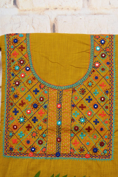 Lambani Hand Embroidered Kurti Fabric