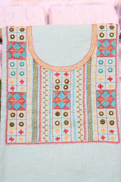 Lambani Hand Embroidered Kurti Fabric