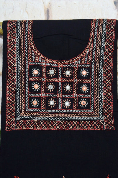 Lambani Hand Embroidered Kurti Fabric
