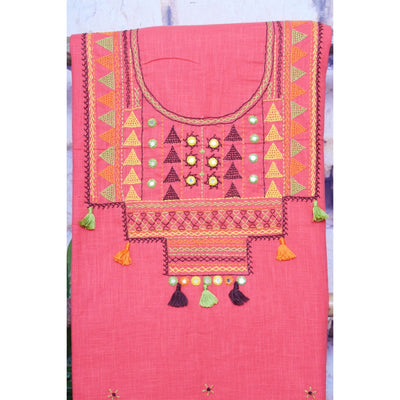 Lambani Hand Embroidered Kurti Fabric