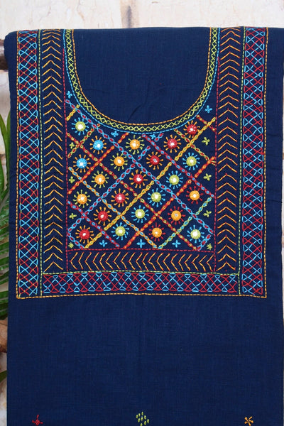 Lambani Hand Embroidered Kurti Fabric