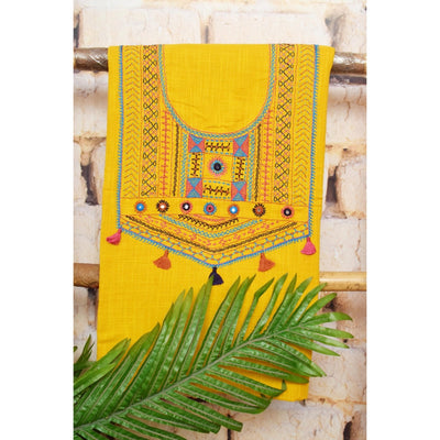 Lambani Hand Embroidered Kurti Fabric