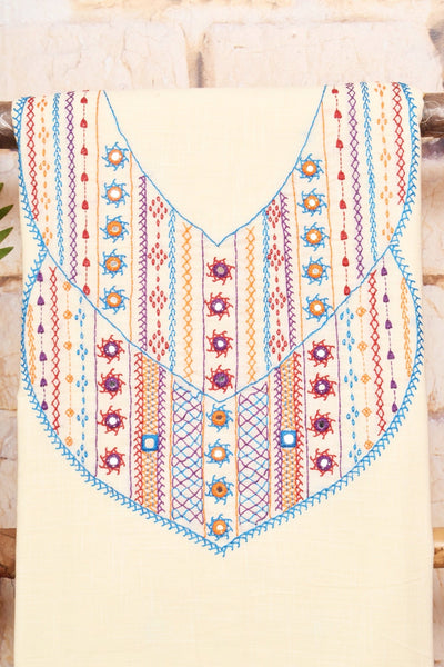 Lambani Hand Embroidered Kurti Fabric