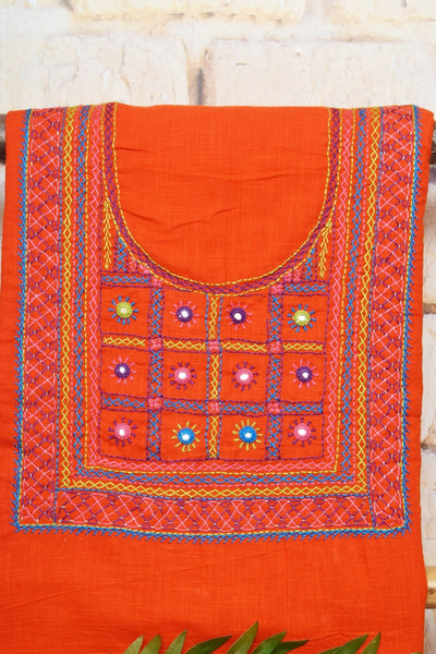 Lambani Hand Embroidered Kurti Fabric
