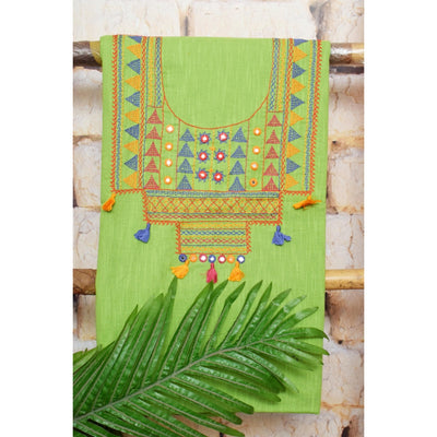 Lambani Hand Embroidered Kurti Fabric