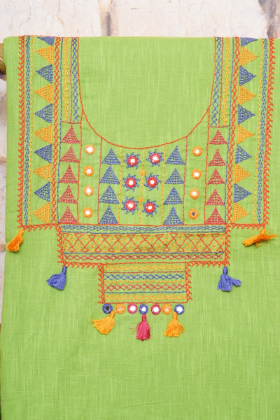 Lambani Hand Embroidered Kurti Fabric