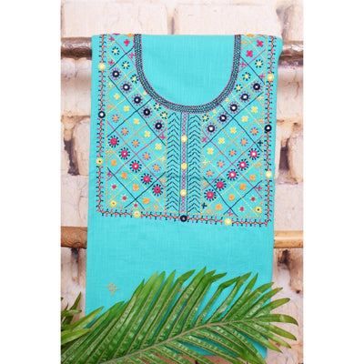 Lambani Hand Embroidered Kurti Fabric