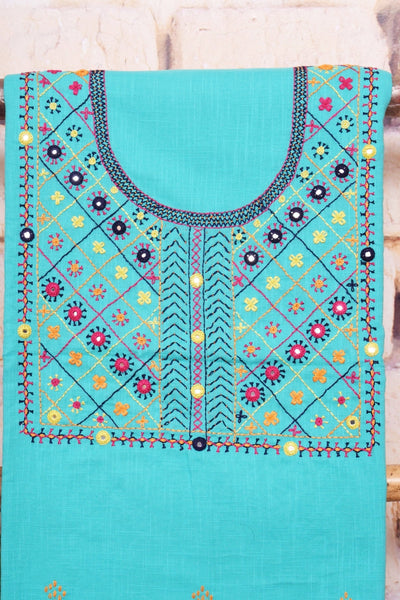 Lambani Hand Embroidered Kurti Fabric